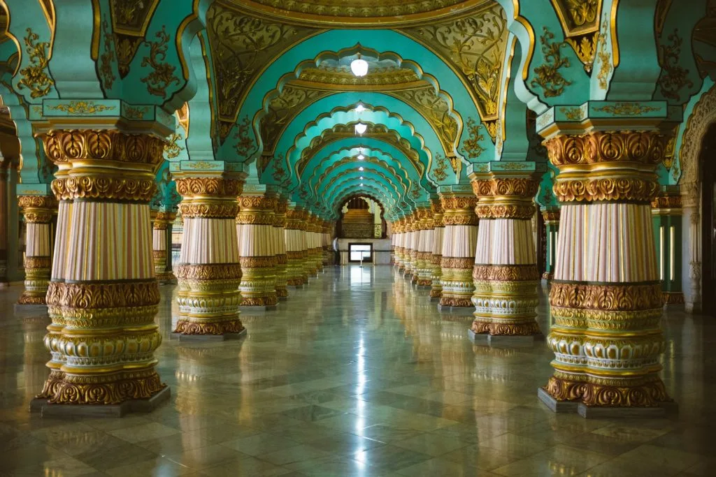 Best places to visit in India Number 10 - Mysore Palace.