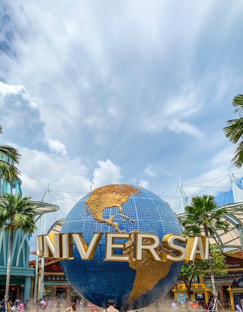 20 Places to include in your Singapore itinerary Number 4 -Universal Studios entrance.