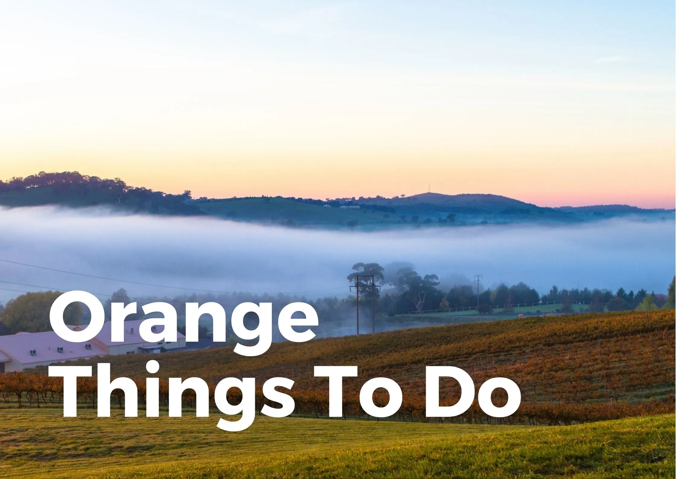 Orange - Things to do