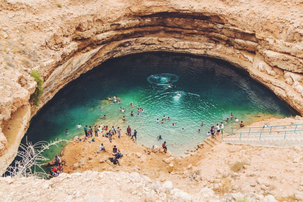 Things to do in Oman Number 4 - Witness the Bimmah Sinkhole