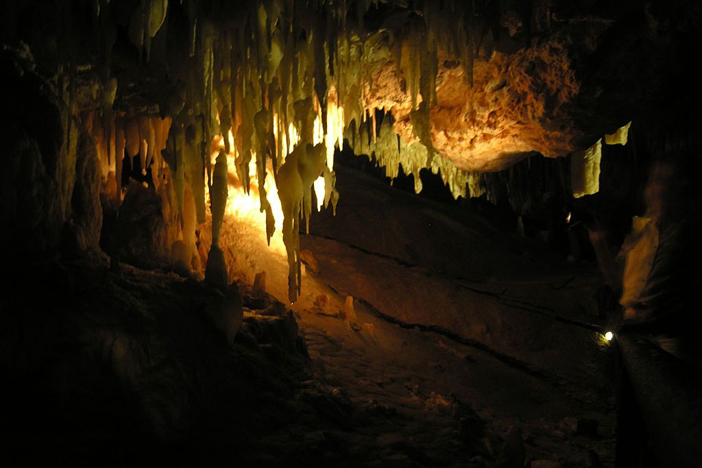 Stalactite in a Cave at Kelly Hill Conservation Park
