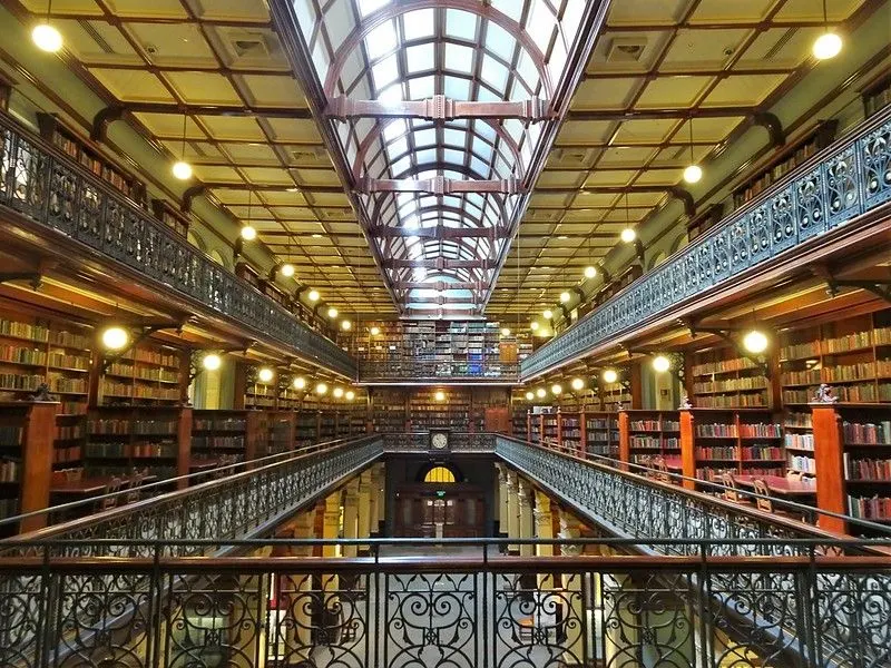 Interior of Public Library in South Australia