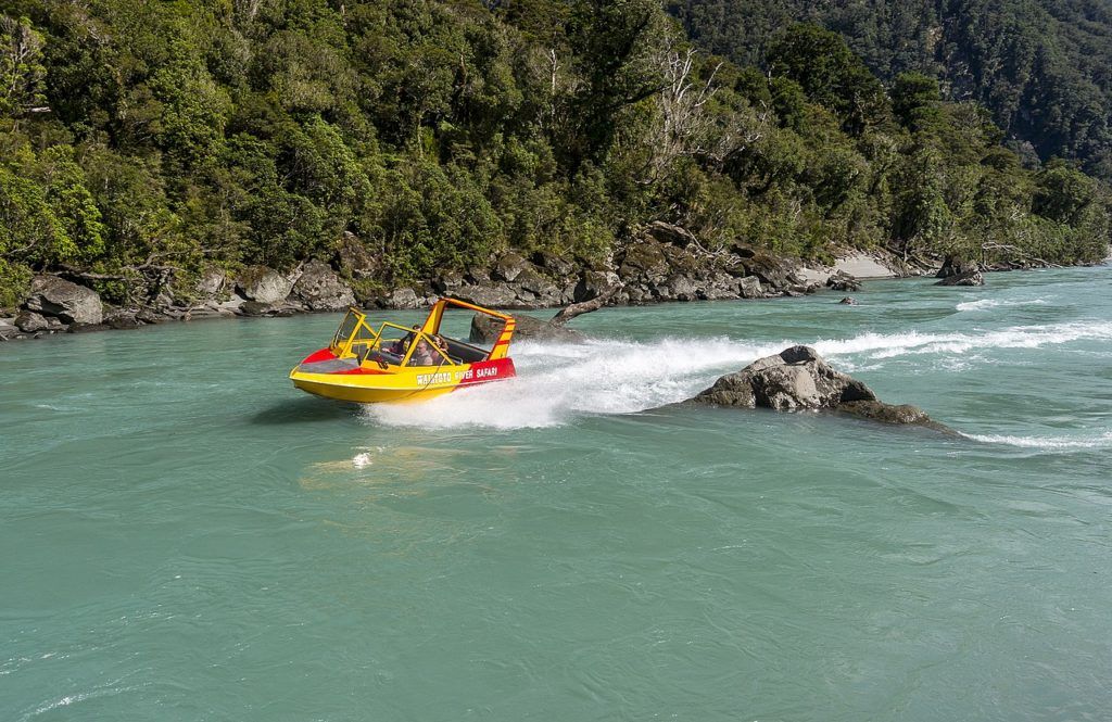 Speed Boat on Haast River