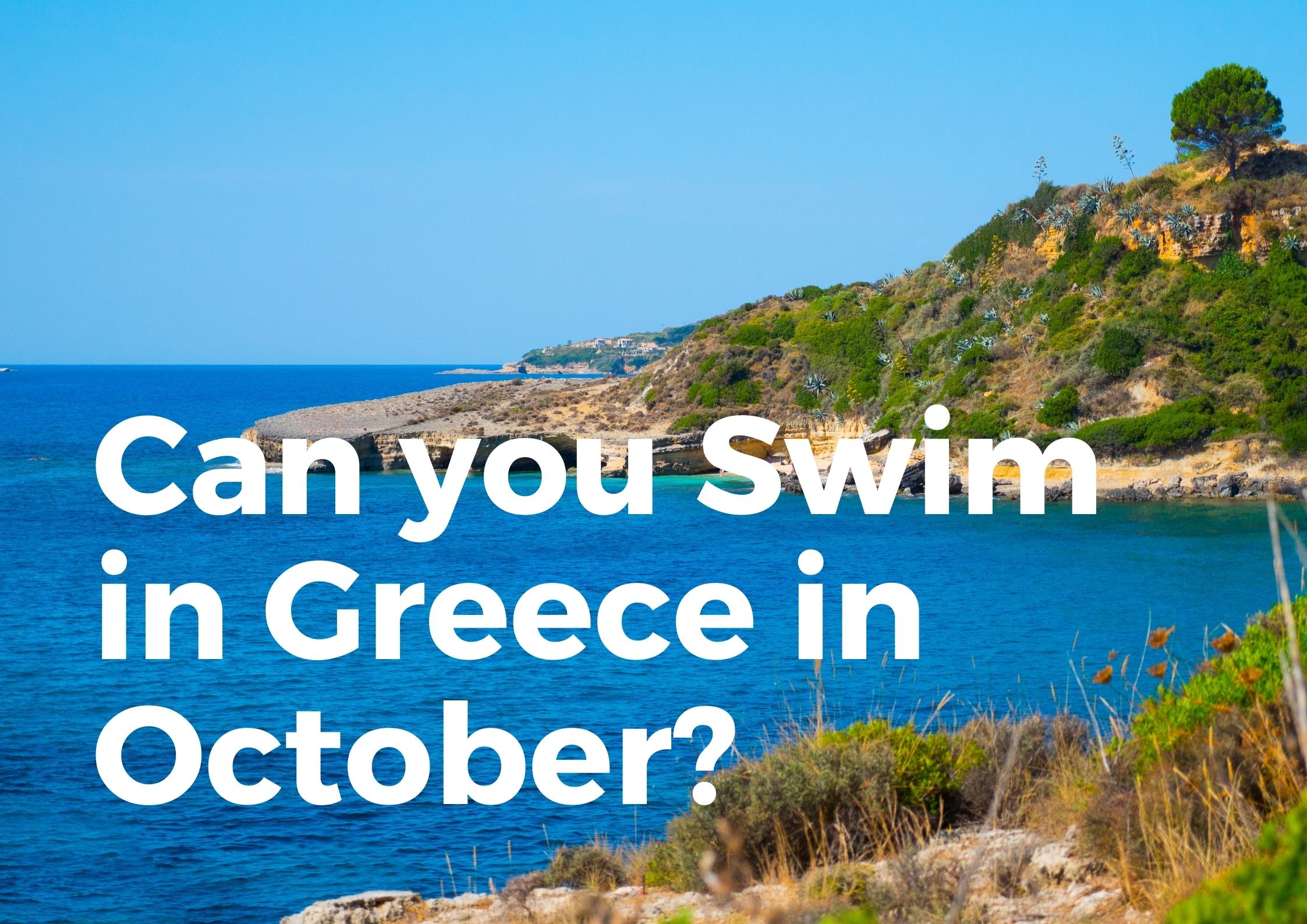 Swimming in Greece in October