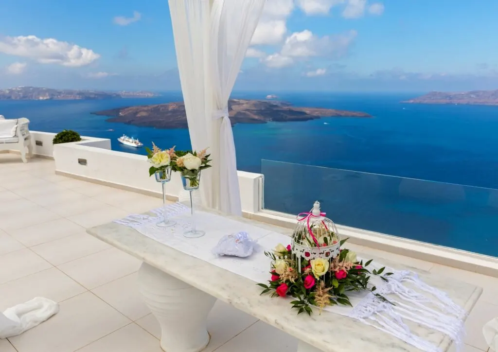 Wedding Setting in Greece