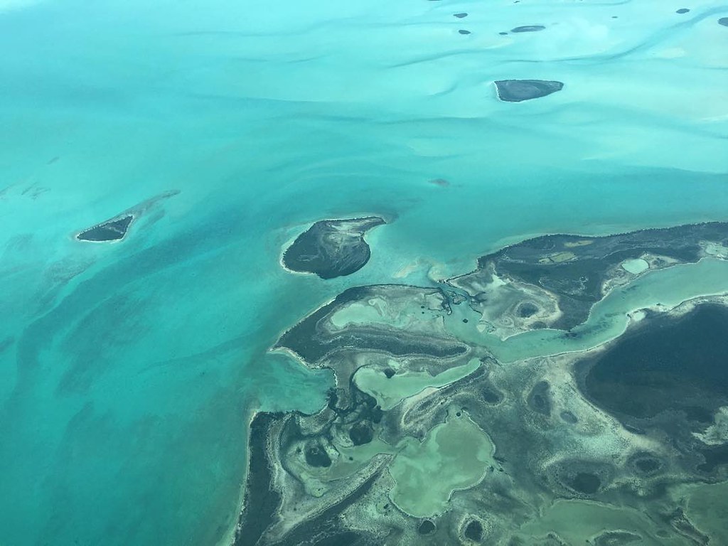 Aerial View of Andros Island, Bahamas