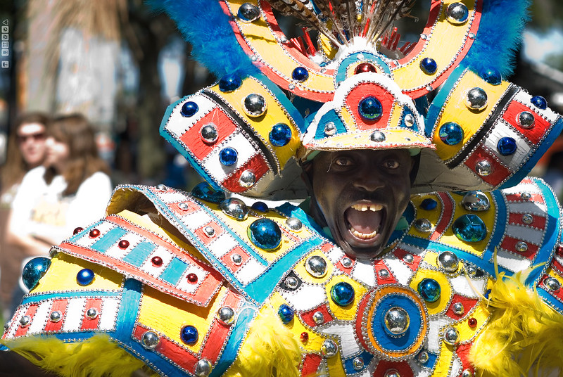 Samurai at Festival in Bahamas