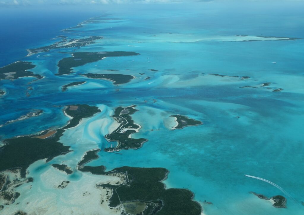 Aerial View of Staniel Cay