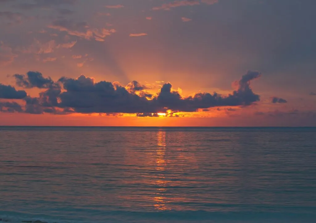 Sunset at Long Island, Bahamas