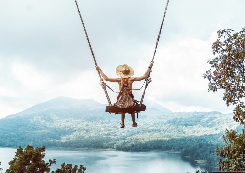 Bali Swing Over Scenic Lake