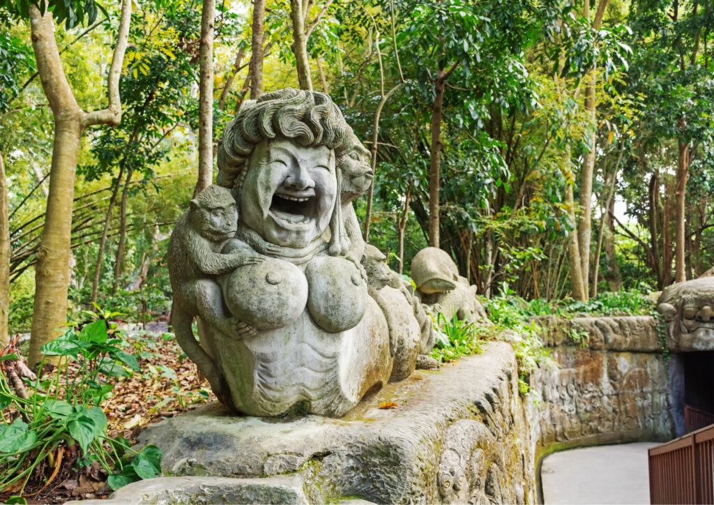 Statue at Monkey Forest Sanctuary