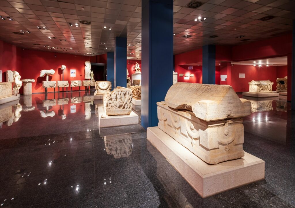 Exhibits at Archeological Museum of Antalya