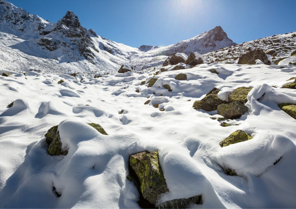 Snow in Turkey Mountain Summit