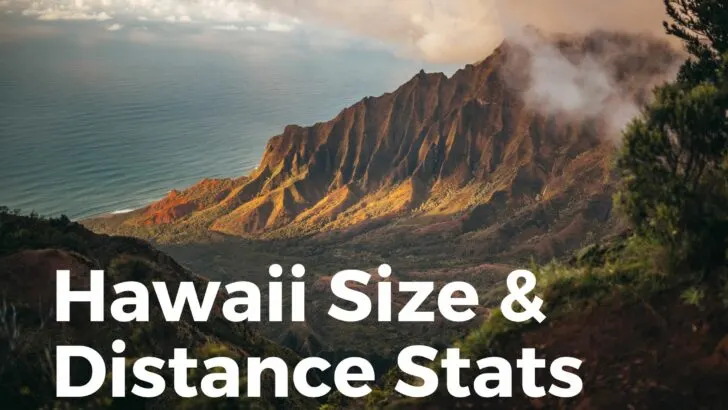 Hawaii Size and Distance Statistics