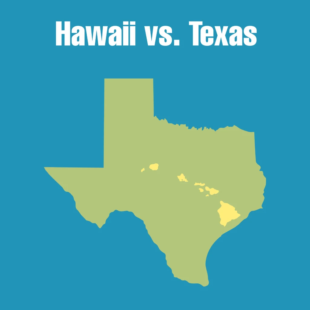 Hawaii Vs Texas Size Comparison